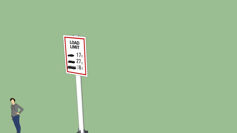 Standard Load Limit SIgn