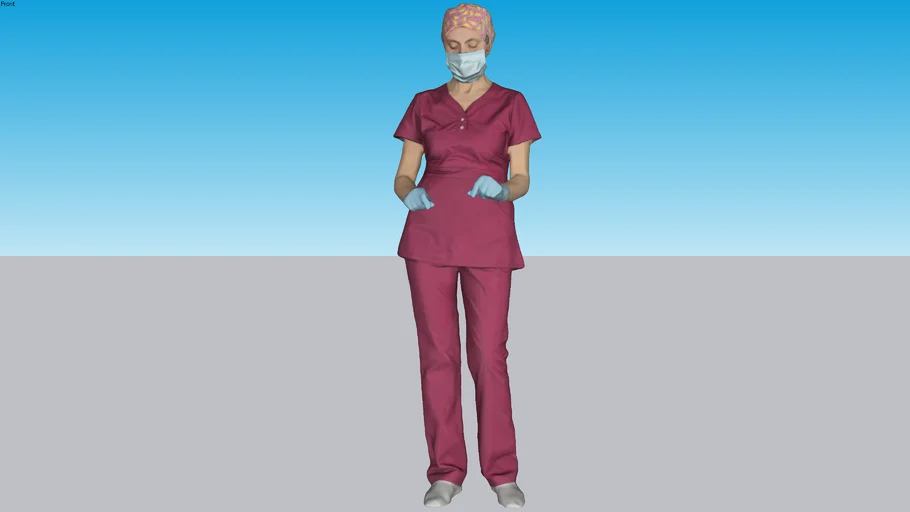 Surgical Female Doctor Working