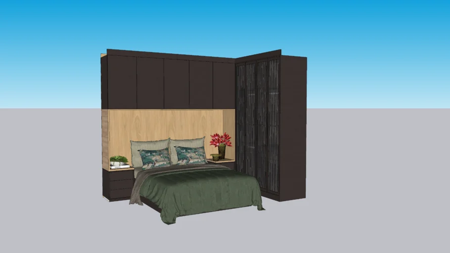 QUARTO CASAL APARTAMENTO VIDRO CANELADO