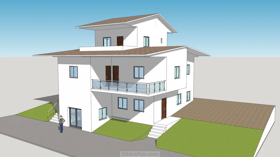 3 storey simple house