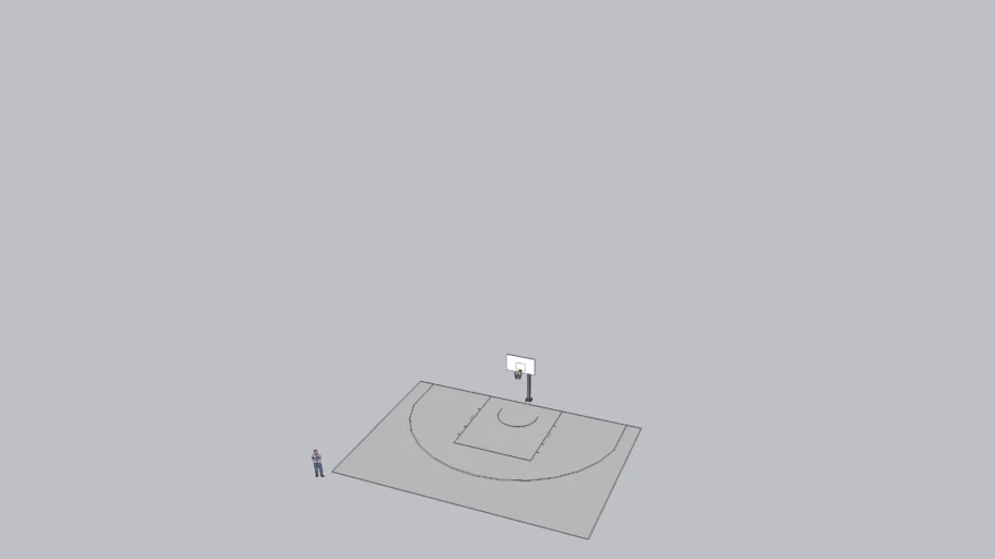 Media cancha de basquet 