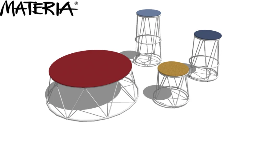 Materia Elephant Pouffe and Stool