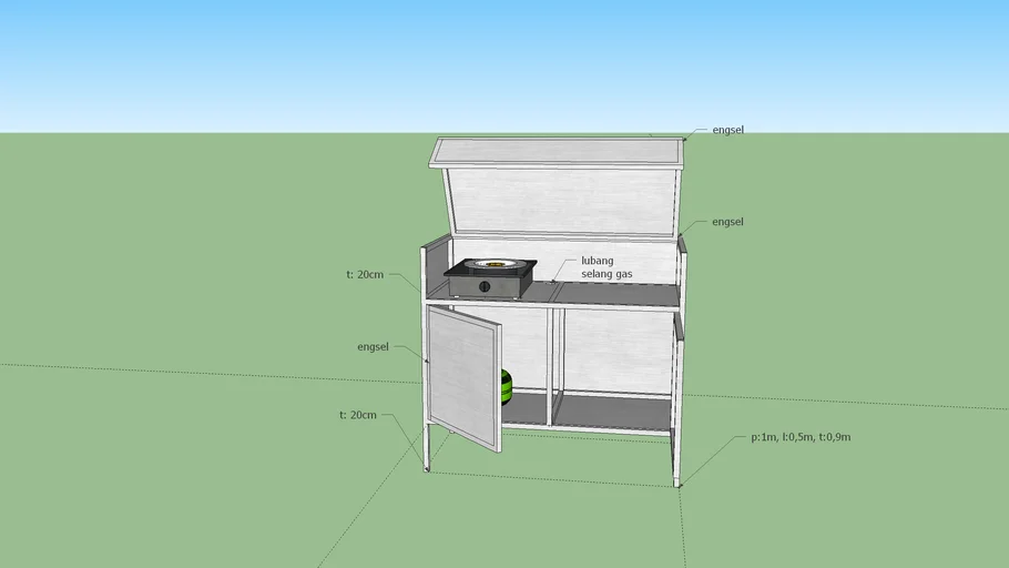 Meja Kompor 1-2 Tungku
