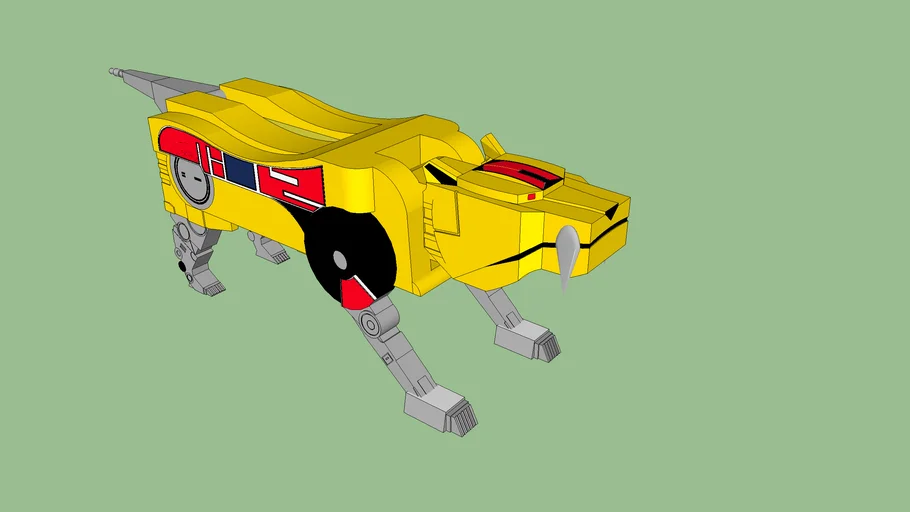 Mighty Morphin Power Rangers Sabertooth Tiger Zord