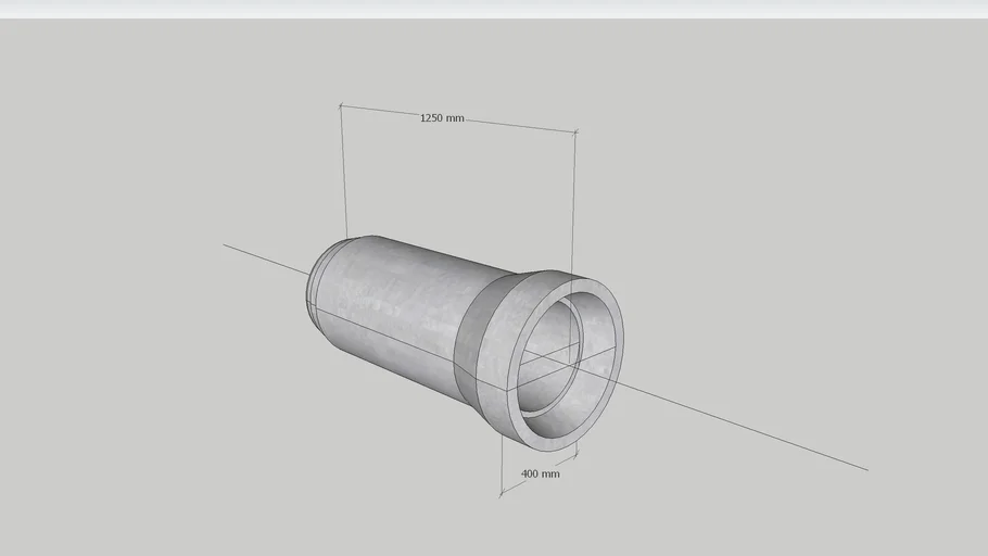 Concrete Pipe Head Joint_Dia.400xL.1250.skp