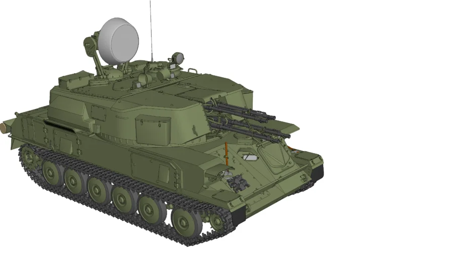 【War Thunder】ZSU-23-4 3D MODEL
