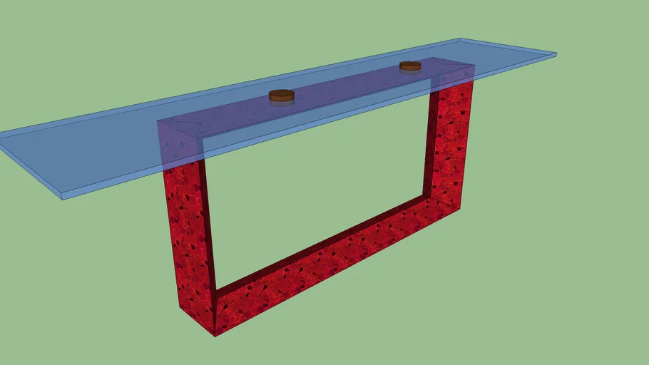mesa meson vidrio
