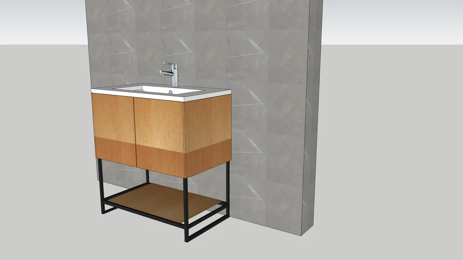 MUEBLE Y LAVATORIO COOPER 80CM MOROCCO