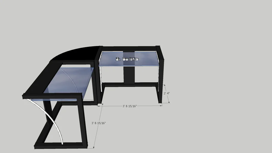 Staples Z-Line Horizon Computer Desk ebaltrip