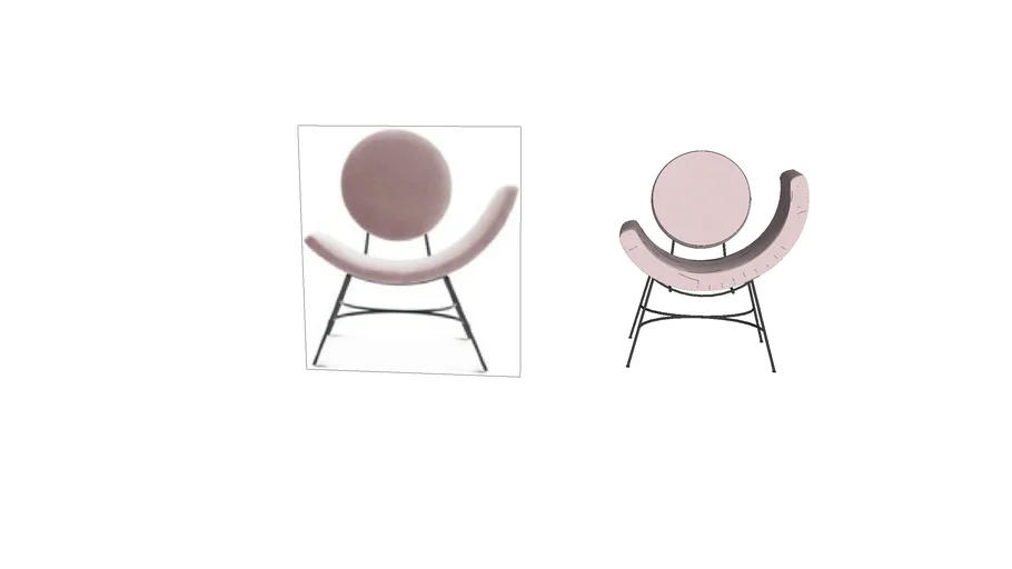 a modern elegant armchair, perfect for luxurious interiors.