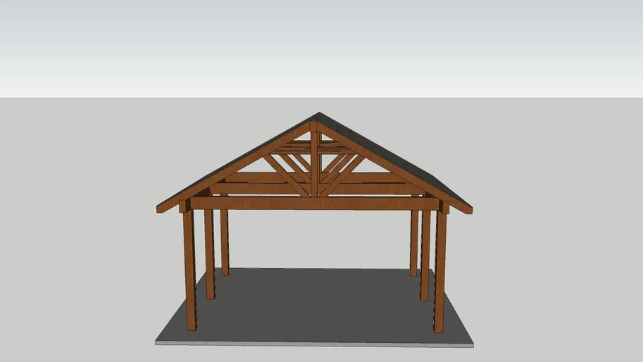 Avanna 15 Ft. W x 13 Ft. D Cedar Framed Gazebo Steel Gable Hardtop Roof