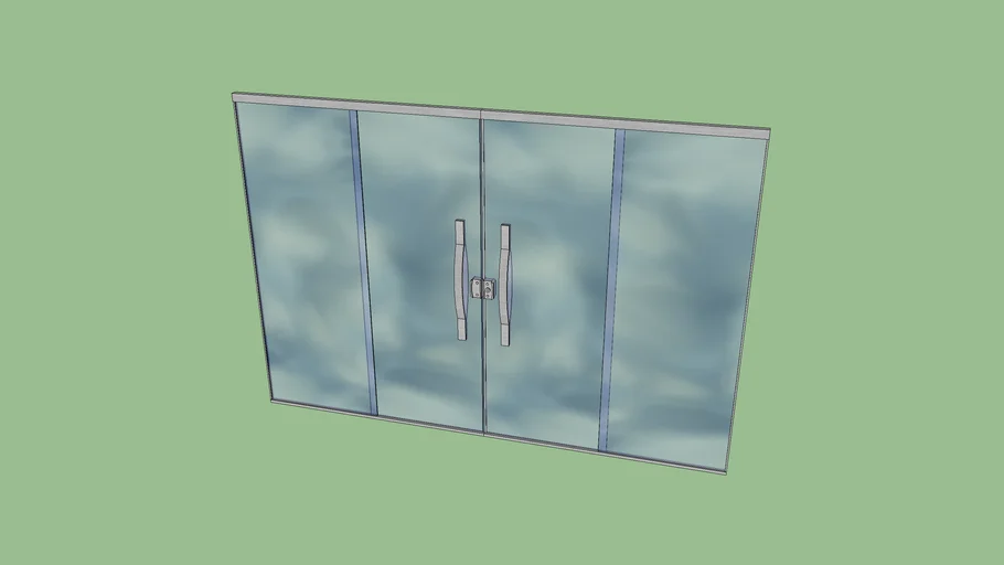 Porta correr de vidro 2 e 4 folhas