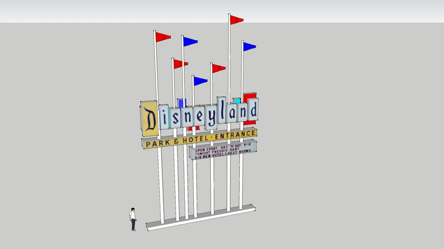 Disneyland Main Entrance Street Sign 