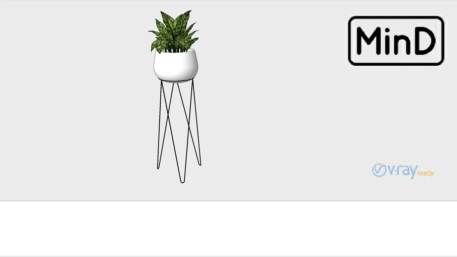 Casa+MinD+-+Tripé+para+Vaso+Preto+P+com+Cachepot+Ball+Branco.skp