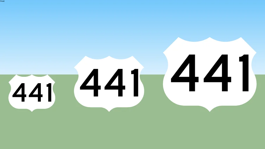 U.S. 441 Sign | 3D Warehouse