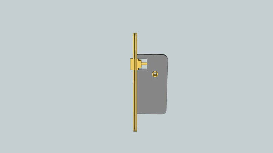 serrure encastrée axe 40mm