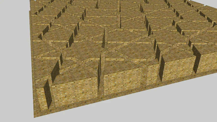 islamic geometric patterns extruded