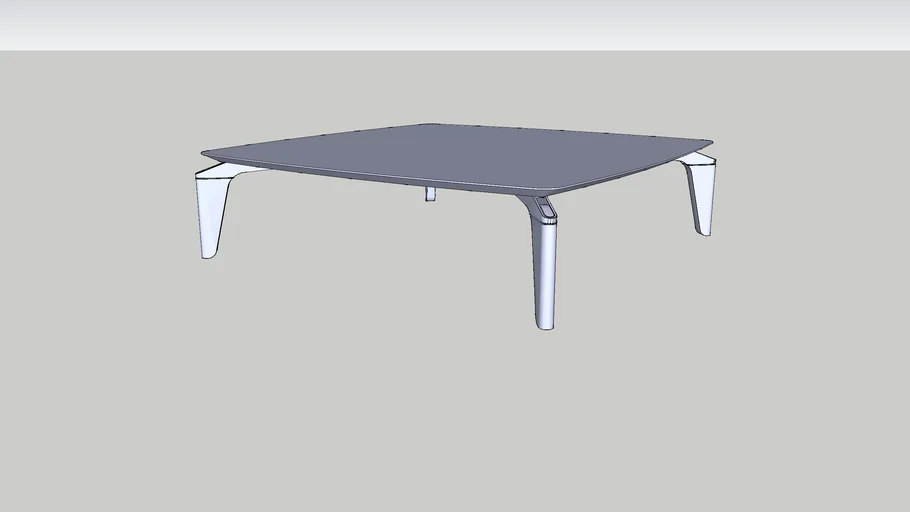 MEC18001+-+MESA+DE+CENTRO+DOCK+-+QUADRADA+-+1100X1100X280.+(SketchUP)