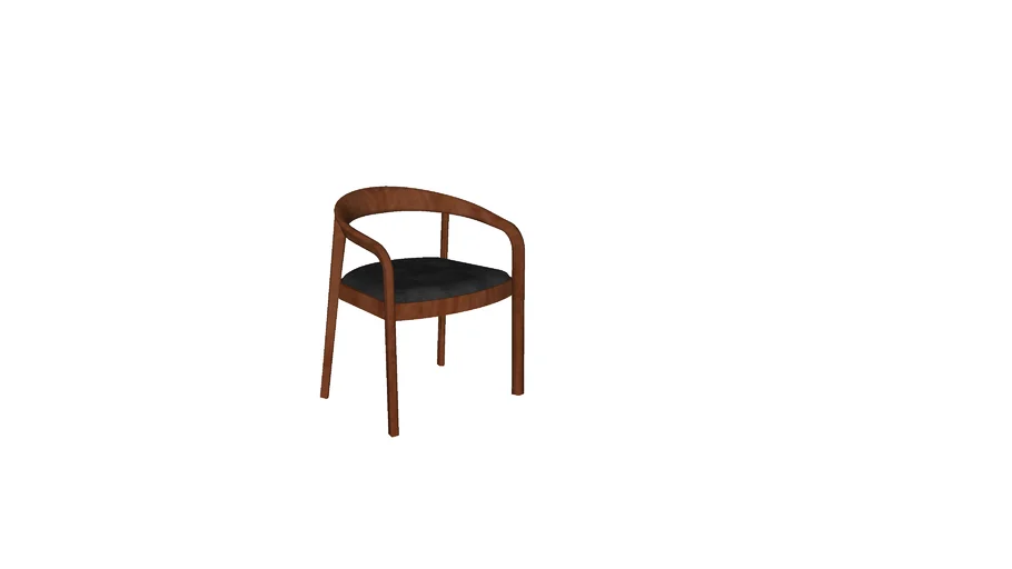 87186 Chair with Armrest Valencia Brown