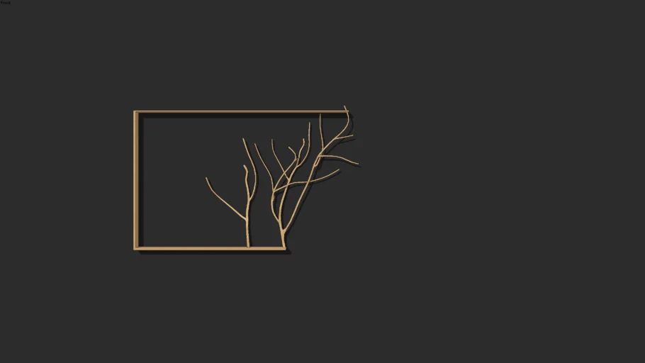 PLANTS+BRANCHES+TREE+MURAL+PAINTING+WALL HANGING