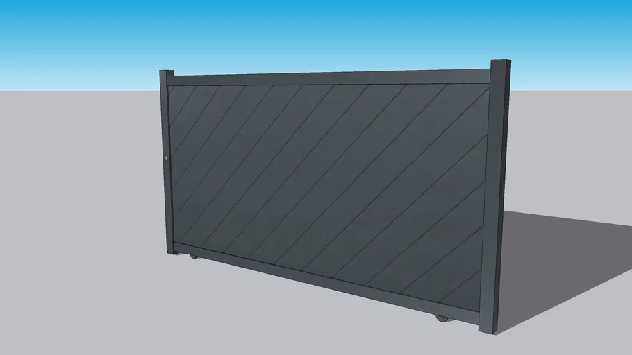 Portail coulissant Aluminium Sibari