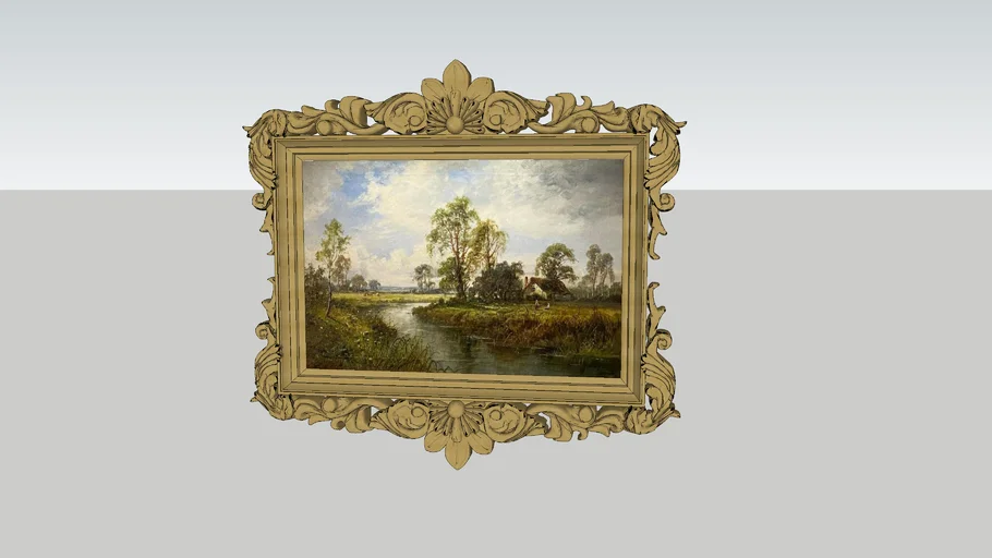Decorated picture frame
