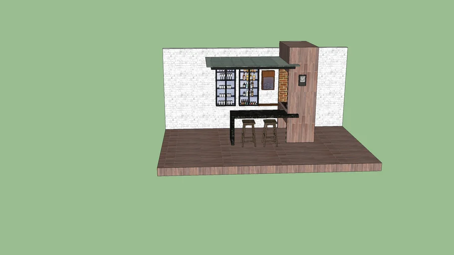 asador  bar patio jardin