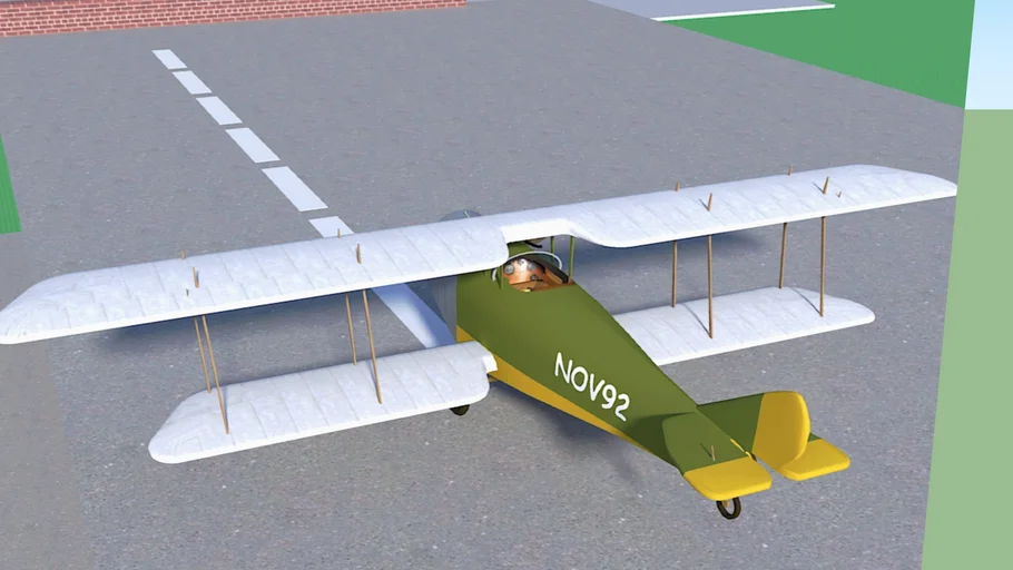 Biplane animation | 3D Warehouse