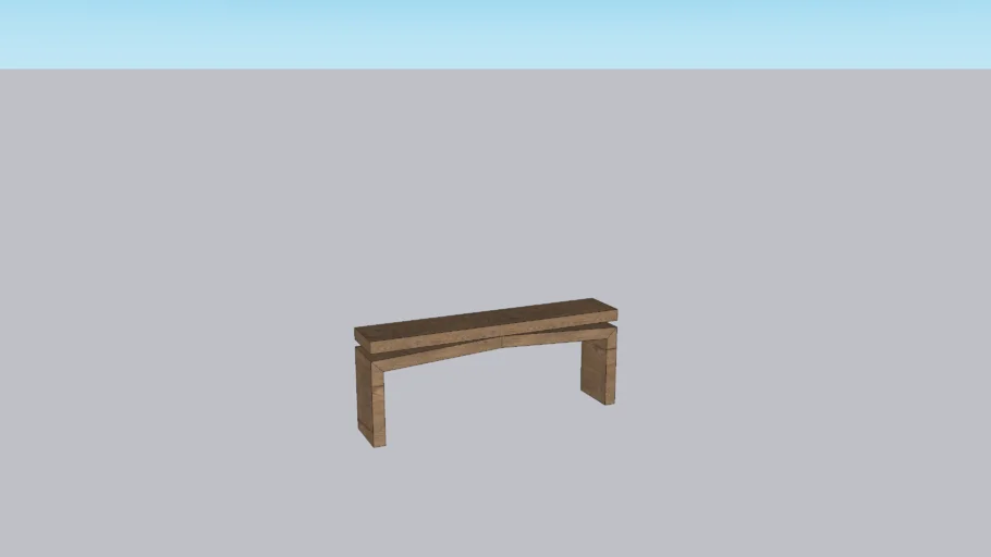 Henn Solid Wood Console Table