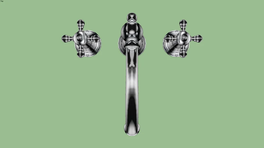 Tresa Chrome Two Handle Widespread Lavatory Faucet with Cross Handles by Brizo | 65338LF-PC