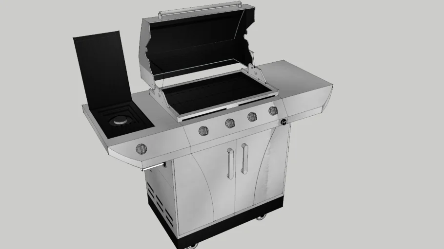 Churrasqueira a Gás Chair-Broil Design BR (Fogão Lateral e Botija de 3kg)