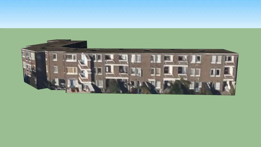 Gebouw in Weigeliaplein Den Haag, Nederland