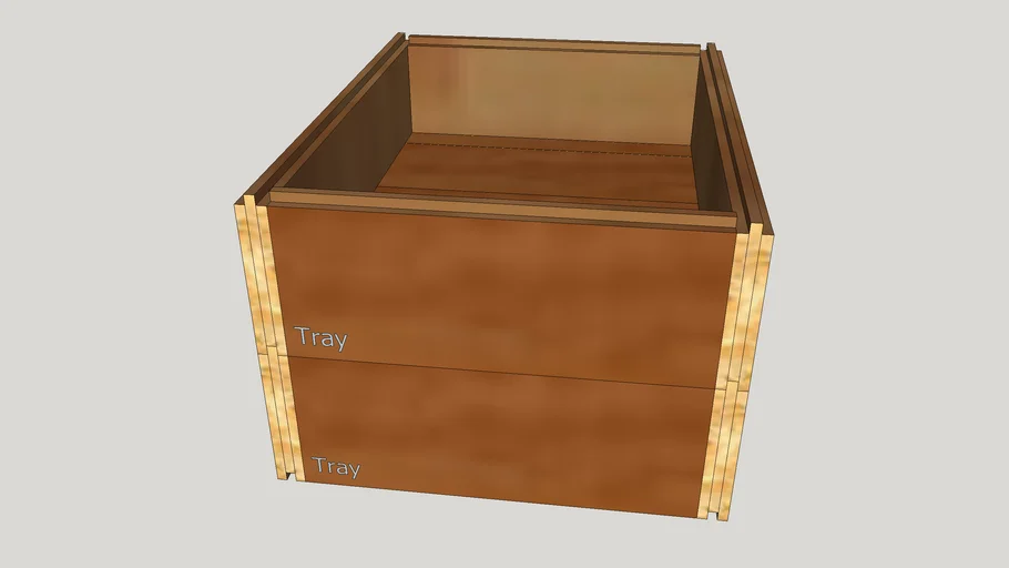 DIY Stackable Tray from laminate floor boards | 3D Warehouse
