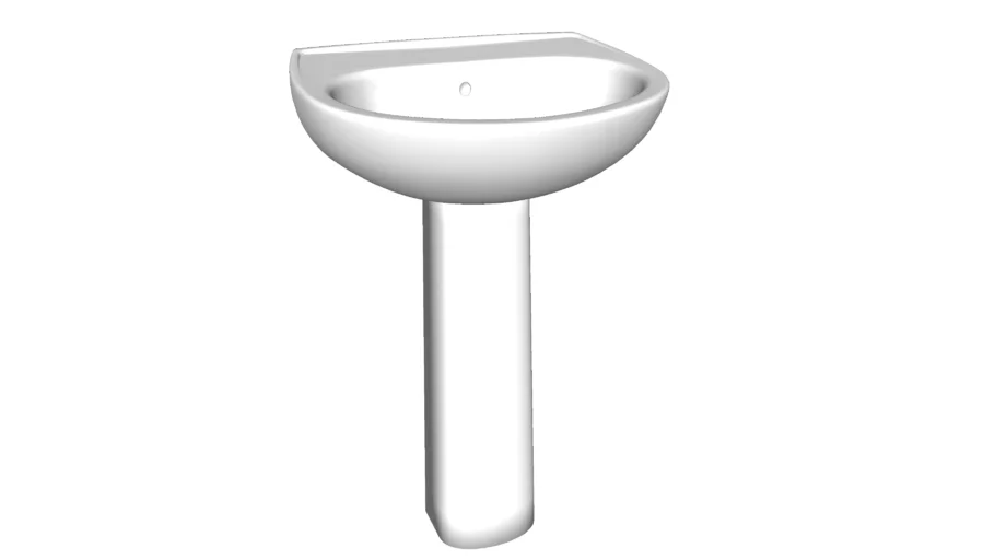 442128 Sacramento(R) Pedestal Bathroom Sink