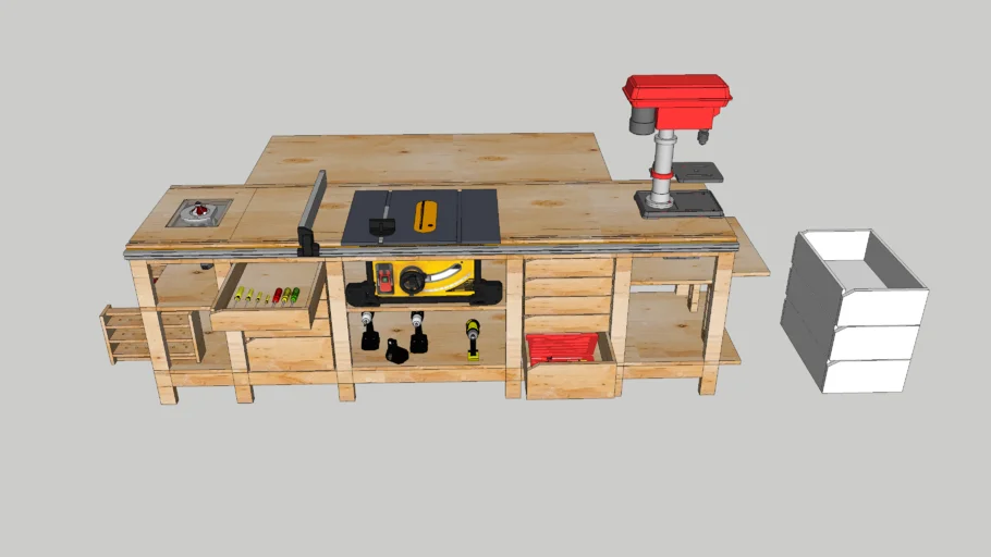 Mesa multifunción para carpinteria
