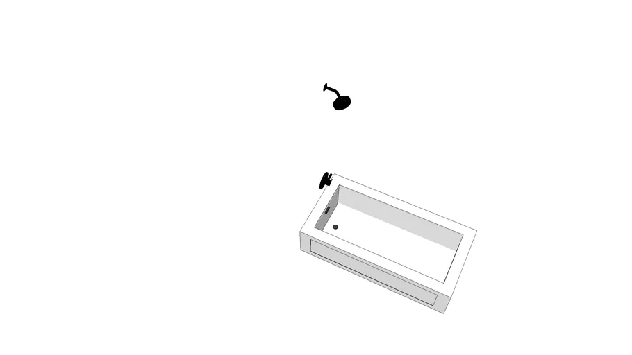 60 in Bathtub Shower Combo