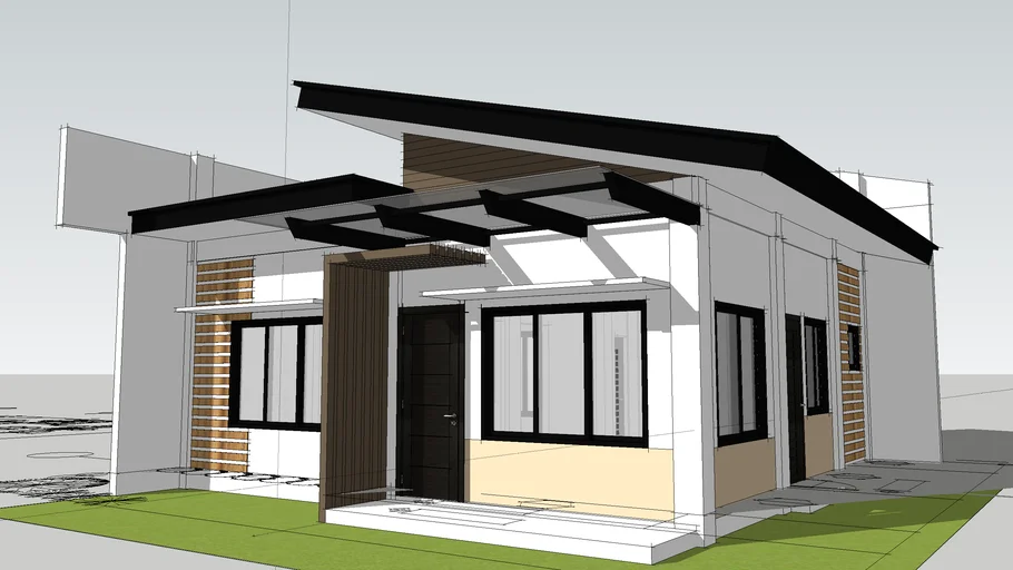 1 Storey Modern Residential House