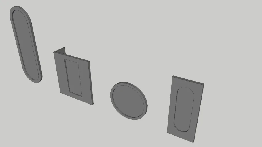 Pocket door pulls