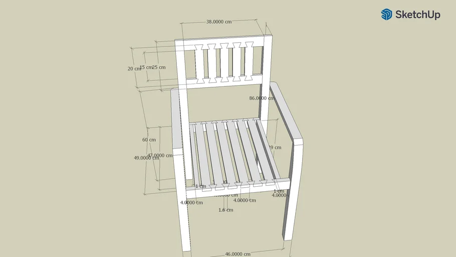 Stackable chair jointed | 3D Warehouse