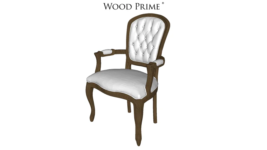 Poltrona Clássica Luis Felipe com Braço - Wood Prime
