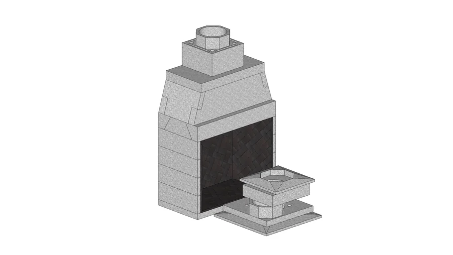 Isokern Magnum 48 prefabricated fireplace
