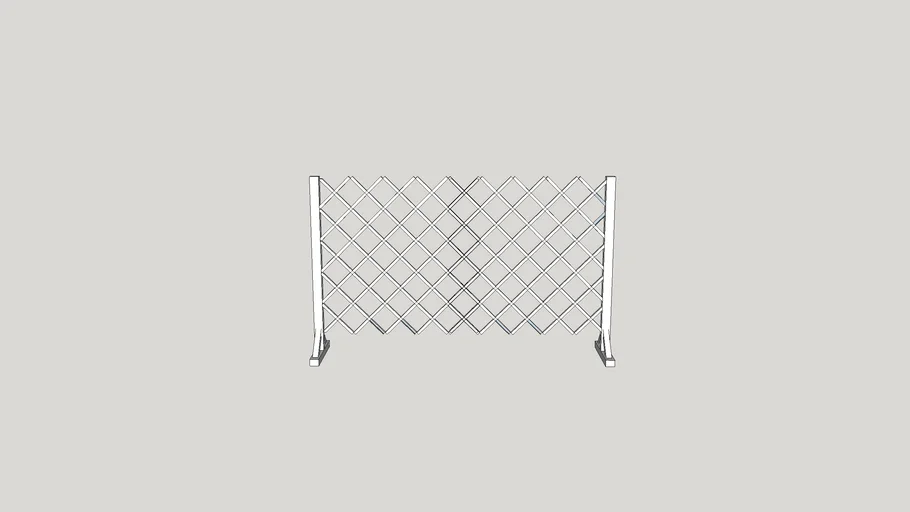 White picket garden retractable fence