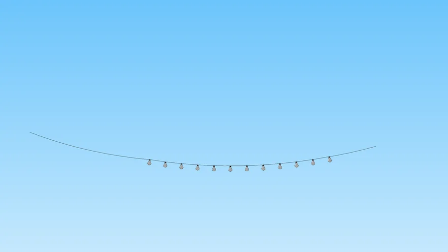 String Lights w/ extra cord on each end | 3D Warehouse