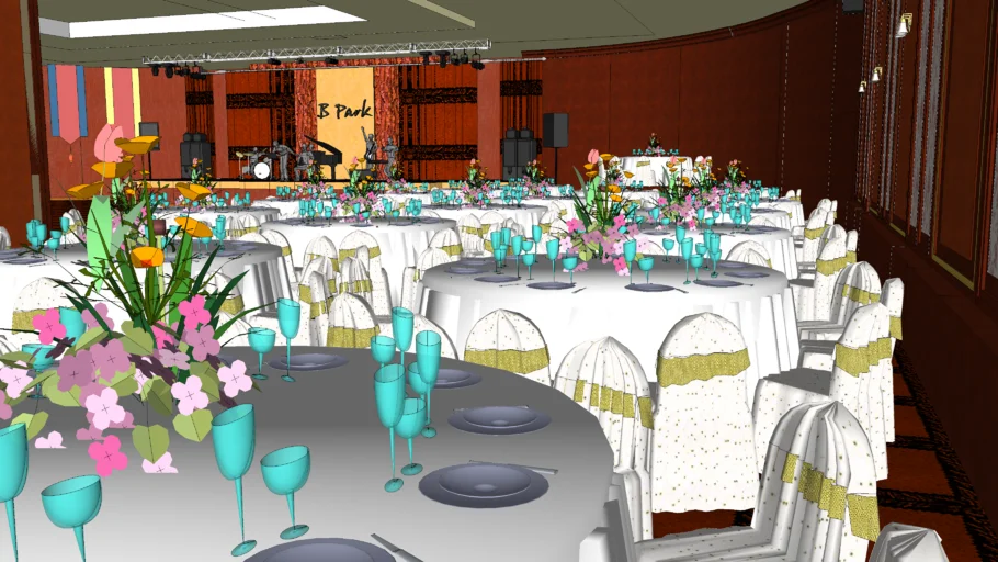 The wedding hall