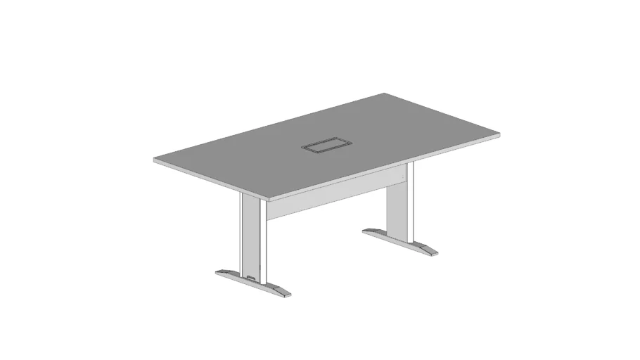 MESA REUNIÃO NOVA METALLO (COM CAIXA TOMADA)