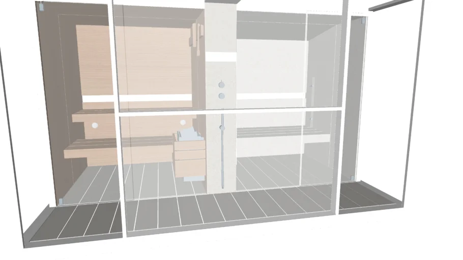 Effegibi Logica Twin Mid Cloud - sauna and Hammam in a single unit.