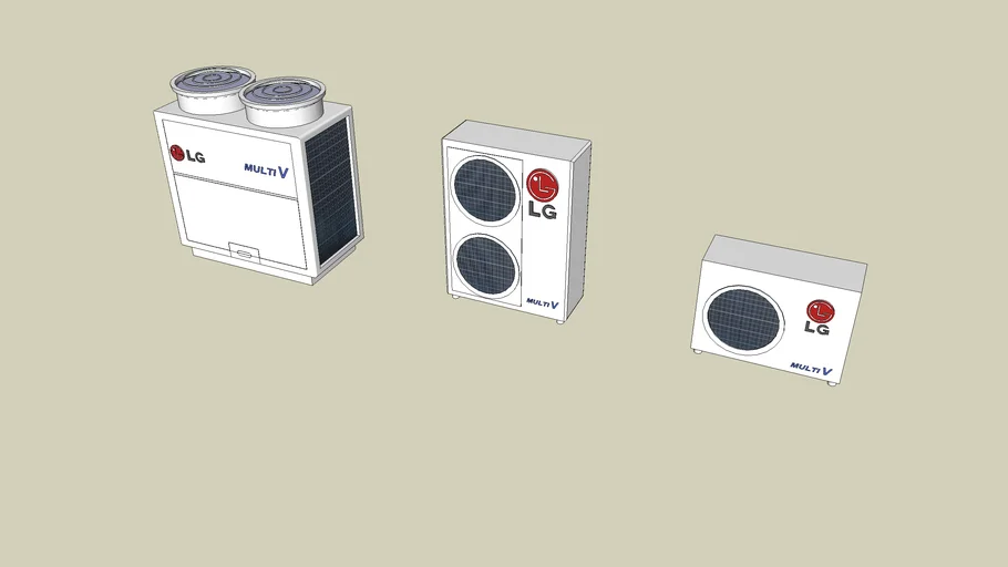 LG Multi Klima Üniteleri 3D