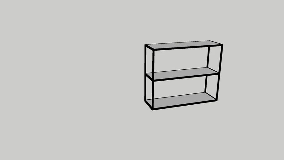 Metal wall shelves