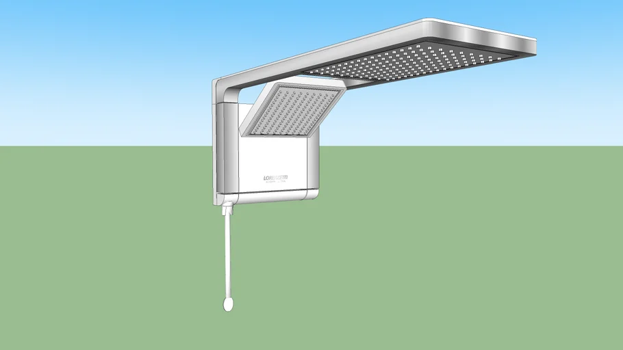Chuveiro Acqua Duo Ultra Branco e Cromado Lorenzetti