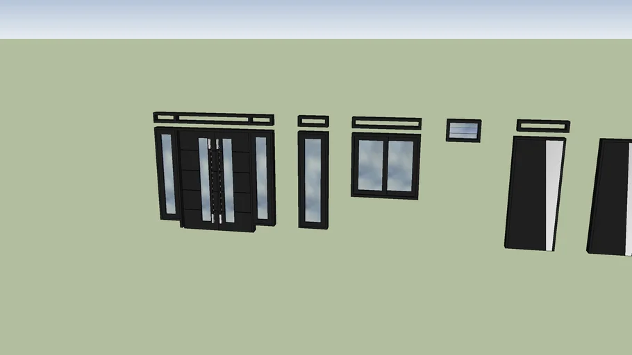 Minimalis Pair Door